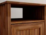 Par de Mesitas de Noche de Madera MDP modernos Bertolini DM 120 color Imbuia