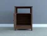 Par de Burós de Madera MDP modernos Bertolini DM 120 color Imbuia