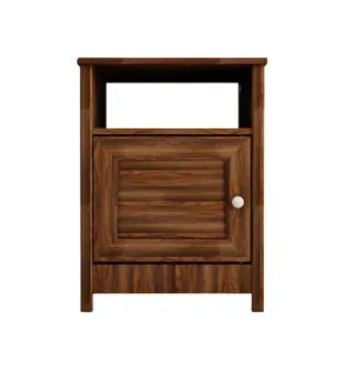 Buró mueble Bertolini DM 120 con 1 estante y 1 puerta color Imbuia