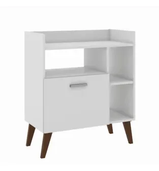 Mueble para Microondas Bertolini RT 3143 Organizador 3 nichos 1 puerta Blanco