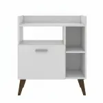 Mueble para Microondas Bertolini RT 3143 Mueble Organizador 3 nichos 1 puerta Blanco