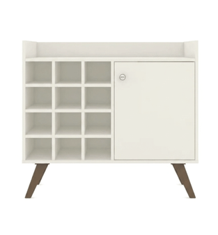 Mini Cava Bar Bertolini RT 3111 Botellero con 12 nichos color Off White