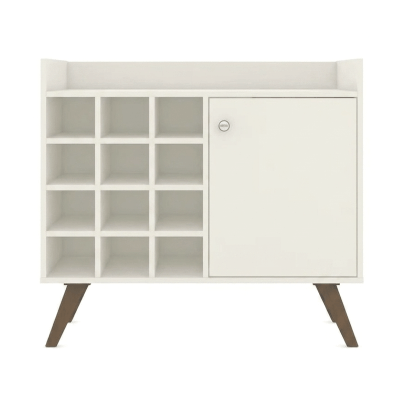 Mueble Bar Retro Bertolini RT 3111 Botellero con 12 nichos color Rústico