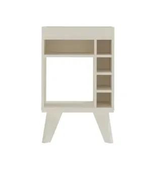 Mini Cava Bar Bertolini Drink Botellero con 4 nichos color Off White