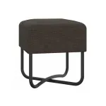 Banco Auxiliar para Sala o Comedor Moderno Bertolini 1282 Puff Minimalista color Onix Negro