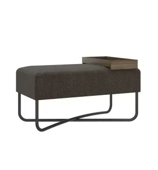 PUFF GRANDE BERTOLINI 1281 LEGNO ONIX NEGRO