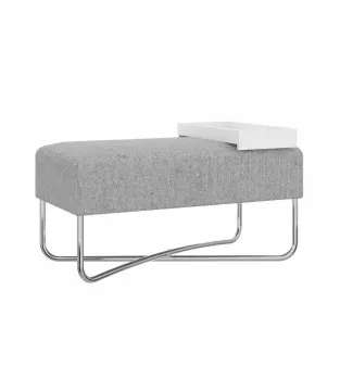 PUFF GRANDE BERTOLINI 1281 BLANCO ALASKA CROMADO