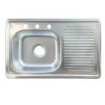 Tarja Fregadero Inoxidable Bertolini Titan para Empotrar 80x50 Satinado