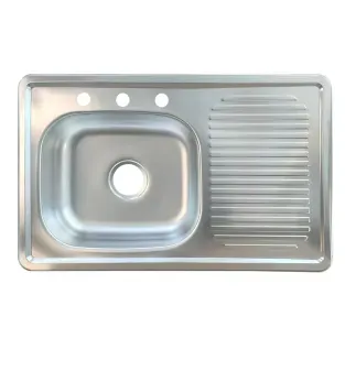 Tarja Fregadero de Acero Inoxidable Bertolini Titan para Empotrar 80x50 Satinado