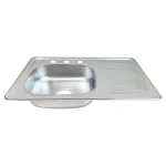 Tarja Fregadero de Acero Bertolini Titan para Empotrar 80x50 Satinado