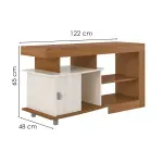 Medidas Mueble de TV Moderno hasta 50 Pulgadas Royal Centro de Entretenimiento Minimalista Cinamomo Off White