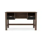 Escritorio para Computadora de Madera MDP Moderno Armable Bertolini RT 3127 2 cajones 2 nichos color Rústico Negro