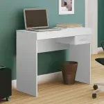 Escritorio Blanco para Computadora Bertolini Cooler para Oficina con 1 Cajón