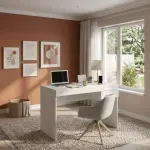 Escritorio Blanco para Computadora Bertolini Cooler Escritorio Armable para Oficina con 1 Cajón