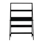 Escritorio para Computadora Armable Bertolini E 960 Mesa para PC en forma de A de Moderna con Estantes de Madera MDP color Negro