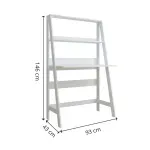 Medidas Escritorio para Computadora Armable Bertolini E 960 Mesa para PC en forma de A de Moderna con Estantes de Madera MDP color Negro