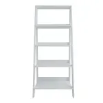 Estantería Librero Minimalista Armable Bertolini E 959 Mueble para Libros Moderno con 4 nichos color Blanco
