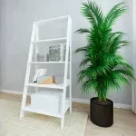 Estantería Librero Bertolini E 959 Mueble para Libros Moderno con 4 nichos color Blanco