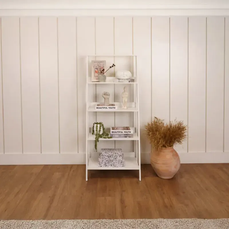 Estantería Librero Armable Bertolini E 959 Mueble para Libros Moderno con 4 nichos color Blanco