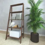Estantería Librero Bertolini E 959 Mueble para Libros Moderno con 4 nichos color Imbuia