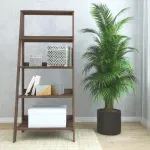 Estantería Librero Minimalista Bertolini E 959 Mueble para Libros Moderno con 4 nichos color Imbuia