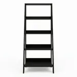 Estantería Librero Minimalista Armable Bertolini E 959 Mueble para Libros Moderno con 4 nichos color Negro