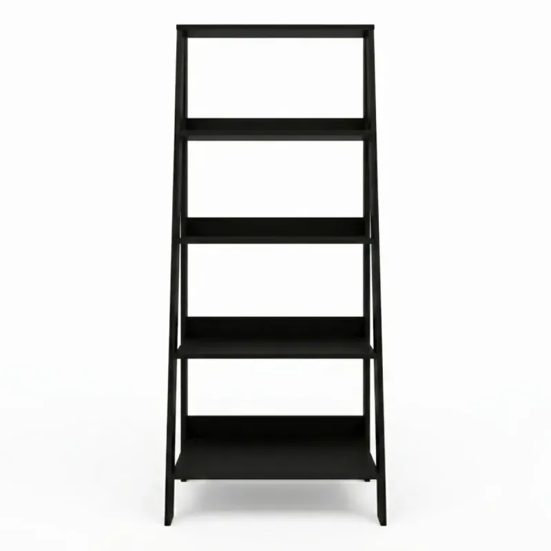 Estantería Librero Minimalista Armable Bertolini E 959 Mueble para Libros Moderno con 4 nichos color Negro