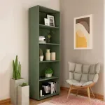 Estantería Librero Armable Bertolini Multy Librería Organizador con 4 entrepaños color Menta