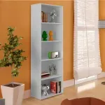 Estantería Librero Moderno Bertolini Multy Librería Organizador con 4 entrepaños color Blanco