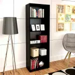 Estantería Librero Armable Bertolini Multy Librería Organizador con 4 entrepaños color Negro