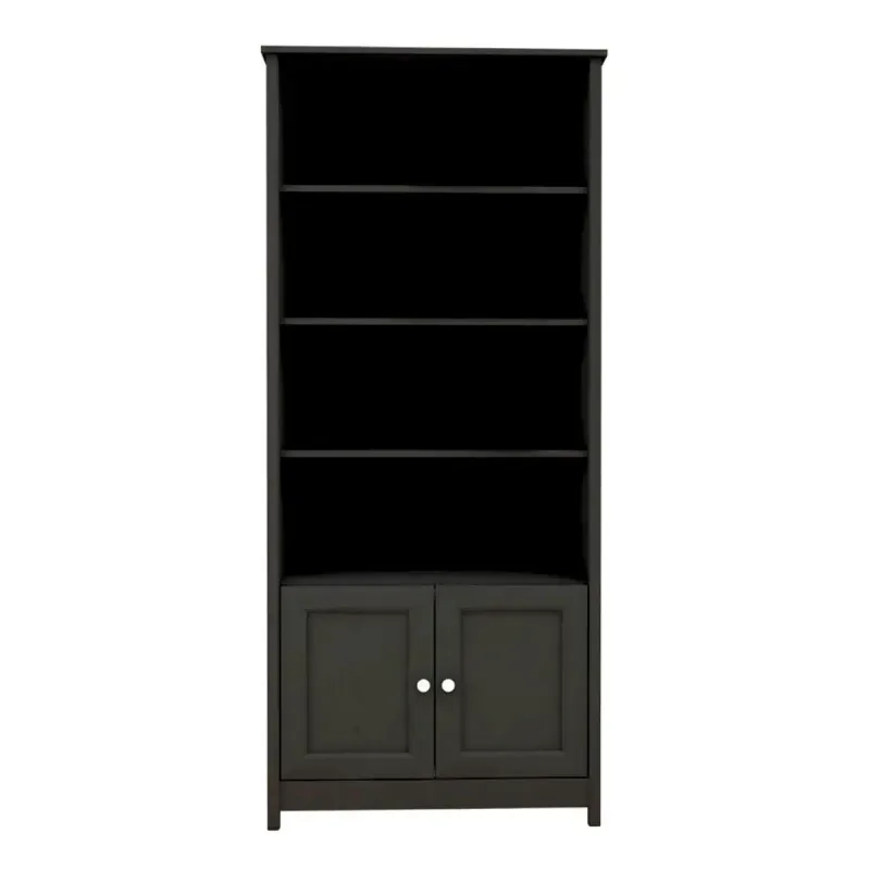 Estantería Librero Organizador Minimalista Bertolini E 958 Estante de Almacenamiento Moderno con 4 nichos color Negro