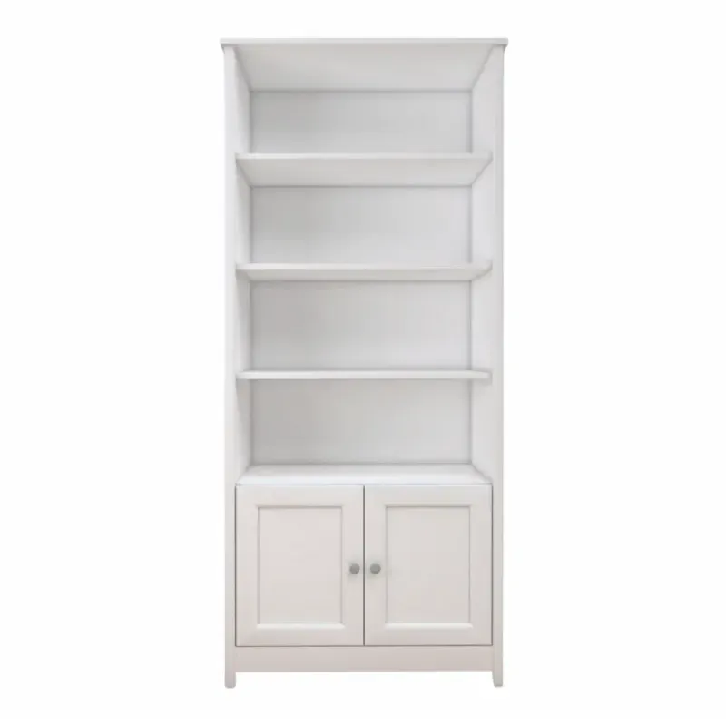 Estantería Librero Organizador Minimalista Bertolini E 958 Estante de Almacenamiento Moderno con 4 nichos color Blanco