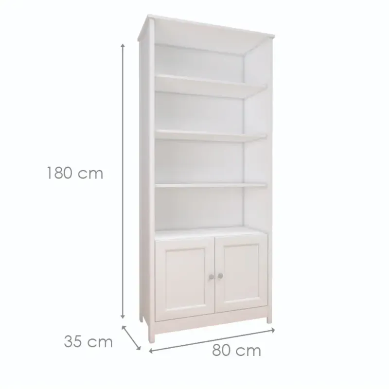 Medidas de Estantería Librero Organizador Minimalista Bertolini E 958 Estante de Almacenamiento Moderno con 4 nichos color Imbuia