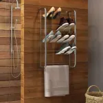 Zapatera Minimalista Bertolini 1277 Estante con 5 repisas Cromado