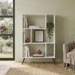 Estante librero Moderno Bertolini RT 3015 con 6 entrepaños color Blanco