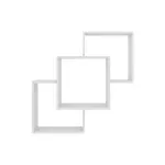 Repisa Flotantes Bertolini AM 3080 con Estantes Unificadas color Blanco
