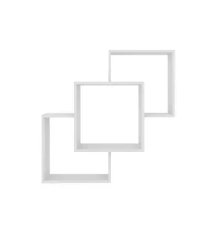 Repisa Flotantes Bertolini AM 3080 - Unificadas color Blanco 3 nichos