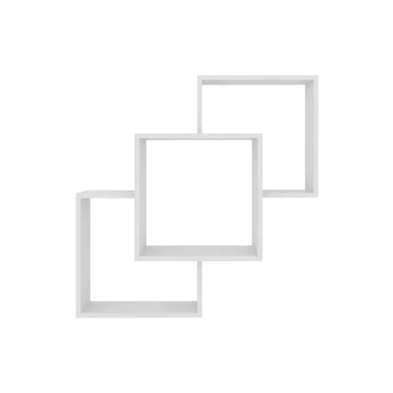 Repisa Flotantes Bertolini AM 3080 con Estantes Unificadas color Blanco