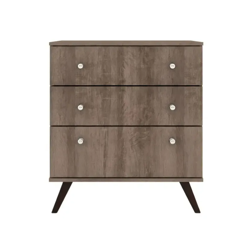 Cómoda cajonera Bertolini RT 3018 color rústico 3 cajones para recámara