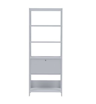 Estantería Bertolini Match con 4 Nichos, 1 Cajón color Blanco