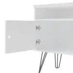 Mueble Mesa para TV Bertolini Oregón hasta 65 Pulgadas 4 Puertas Blanco