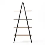 Estantería Librero Bertolini 1283 con 4 Estantes Legno Negro