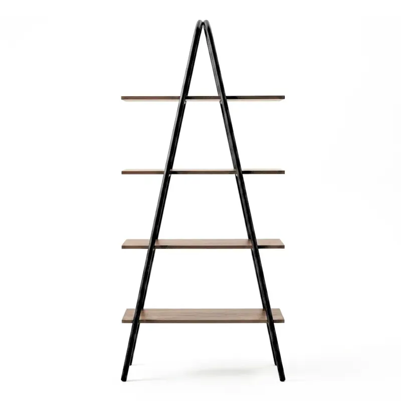 Estantería Librero Bertolini 1283 con 4 Estantes Legno Negro