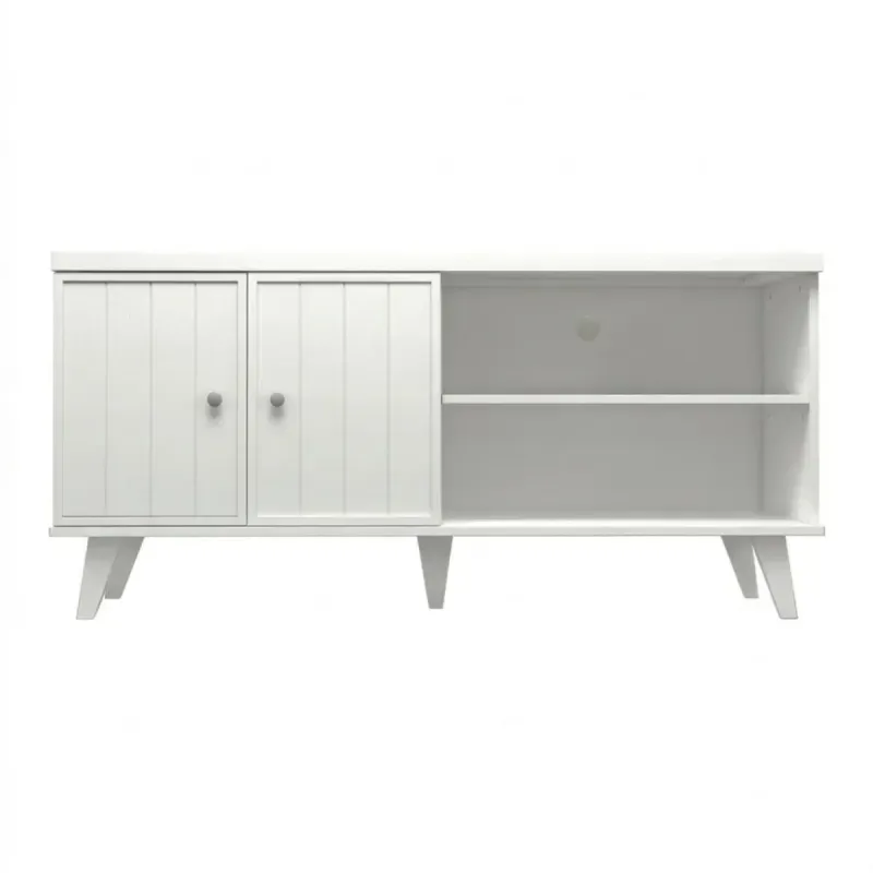 Mueble Mesa para TV Bertolini R 631 Hasta 50 Pulgadas con 2 puertas 2 nichos color Imbuia