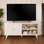 Mueble para TV Bertolini R 631 Hasta 50 Pulgadas con 2 puertas 2 nichos color Imbuia