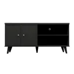 Mueble Mesa para TV Bertolini R 631 Hasta 50 Pulgadas con 2 puertas 2 nichos color Imbuia