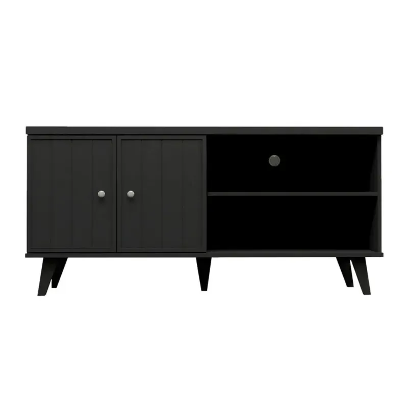 Mueble Mesa para TV Bertolini R 631 Hasta 50 Pulgadas con 2 puertas 2 nichos color Imbuia