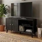 Mesa para TV Bertolini R 631 Hasta 50 Pulgadas con 2 puertas 2 nichos color Imbuia