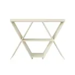 Aparador Buffetera Bertolini Estrella Credenza Moderna con 3 estantes Off White