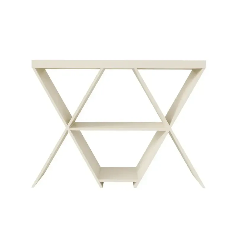 Aparador Buffetera Bertolini Estrella Credenza Moderna con 3 estantes Off White